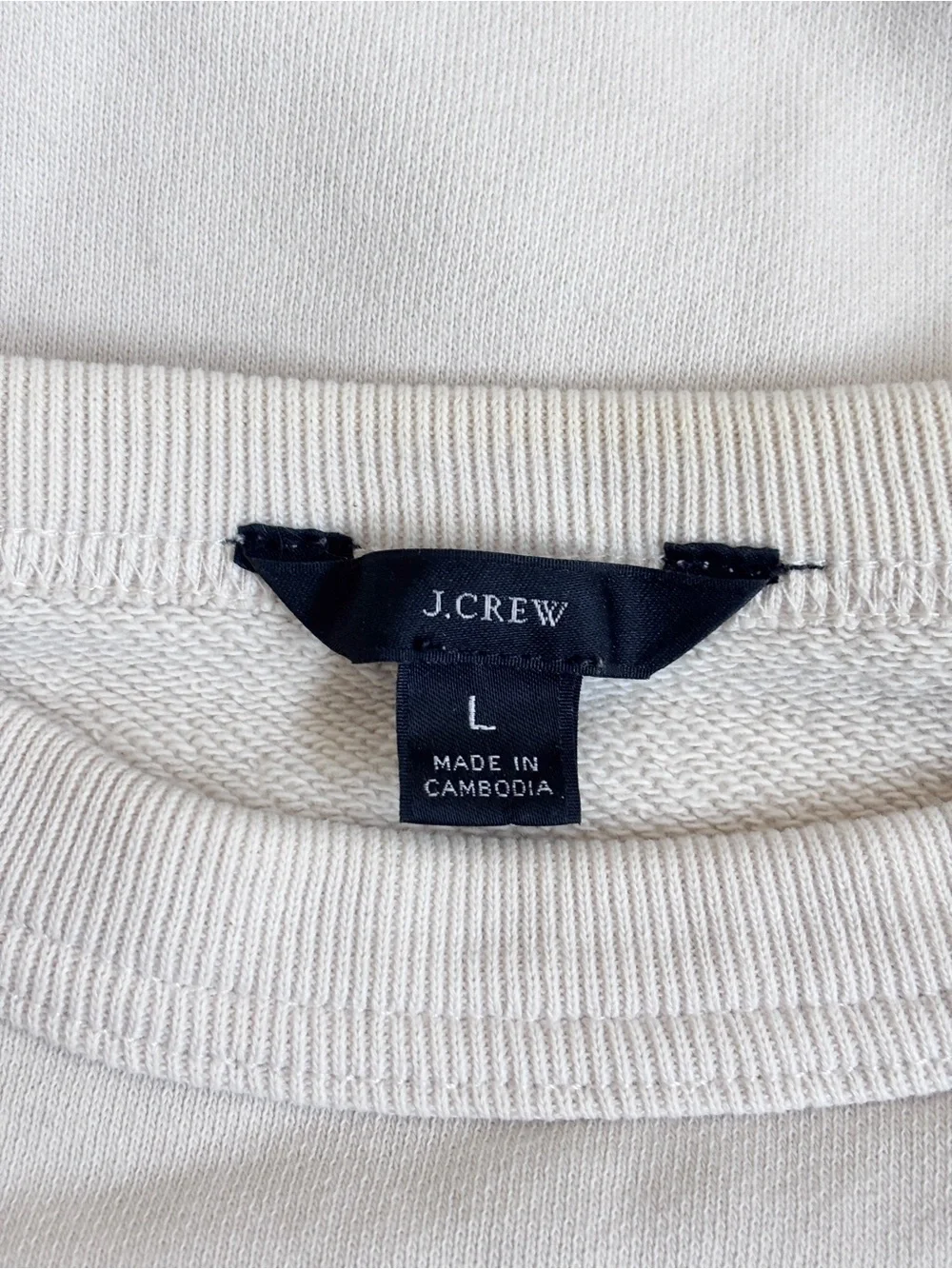 J. CREW Garment-Dyed Pacific Fleet Sweatshirt In Original Cotton Terry